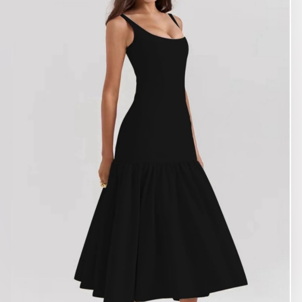 NWT Commense Ruffle Long Cami Sun Dress XS